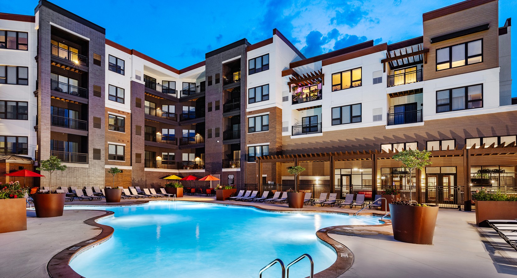 A computer-generated rendering of the Resident Club complex.