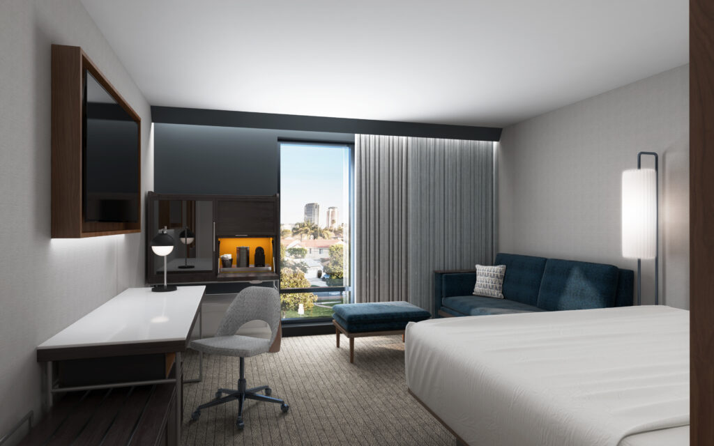 Marriott interior of a hotel room