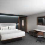 Marriott interior of a hotel room