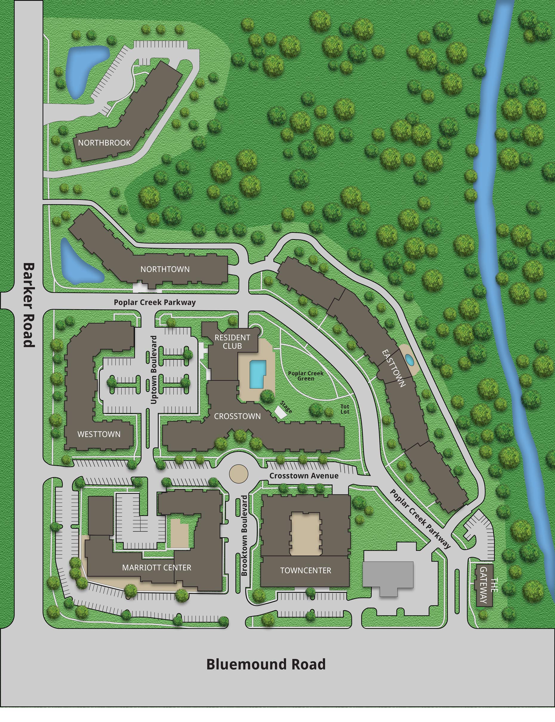 Poplar Creek II Campus Map