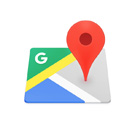 A graphic of a Google-branded map icon.a
